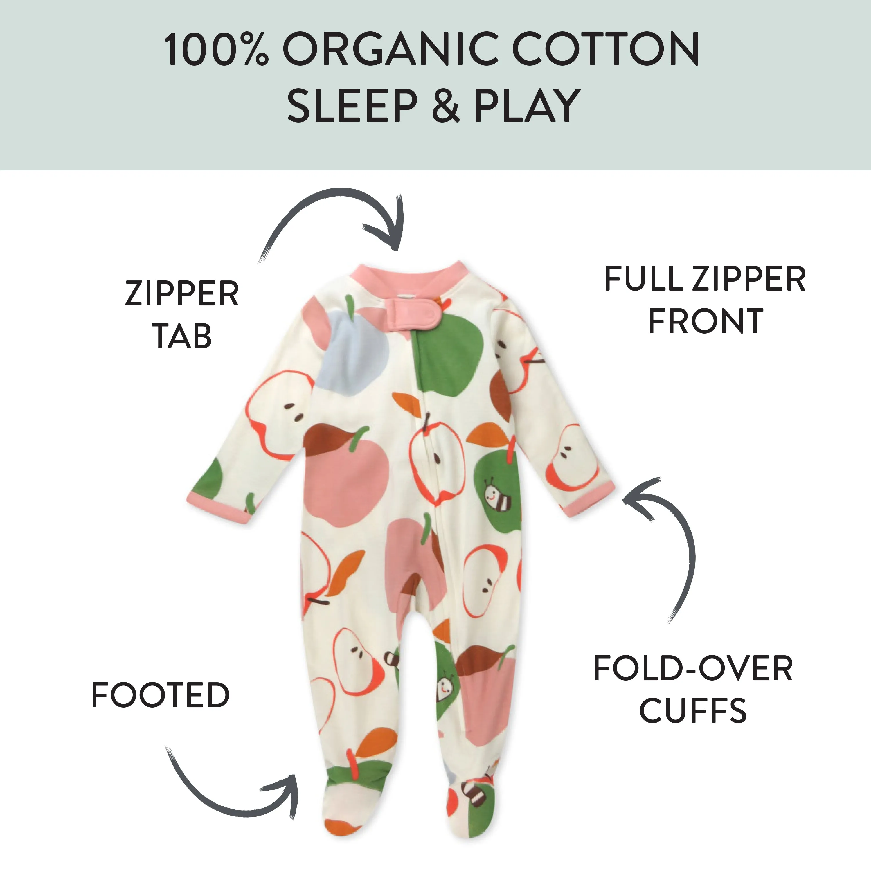 Organic Cotton Fun Foods Pajamas For Babies & Toddlers