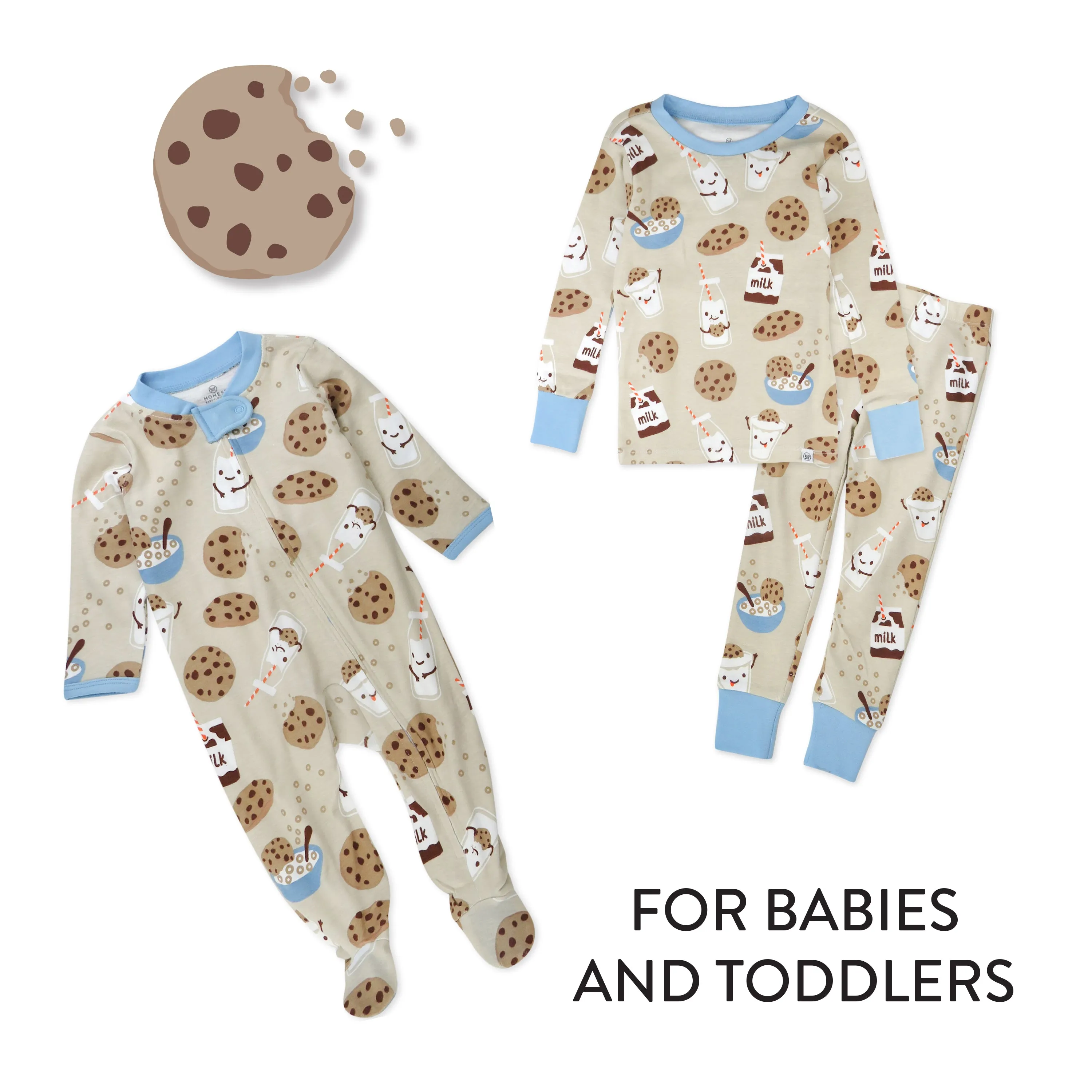 Organic Cotton Fun Foods Pajamas For Babies & Toddlers