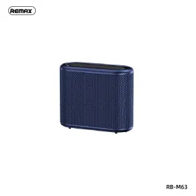 REMAX RB-M63 COOSA SERIES PORTABLE WATERPROOF WIRELESS SPEAKE, Waterproof Speaker, Bluetooth Speaker, Wireless Speaker-Blue