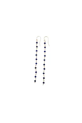 Sapphire Long Chain Earring