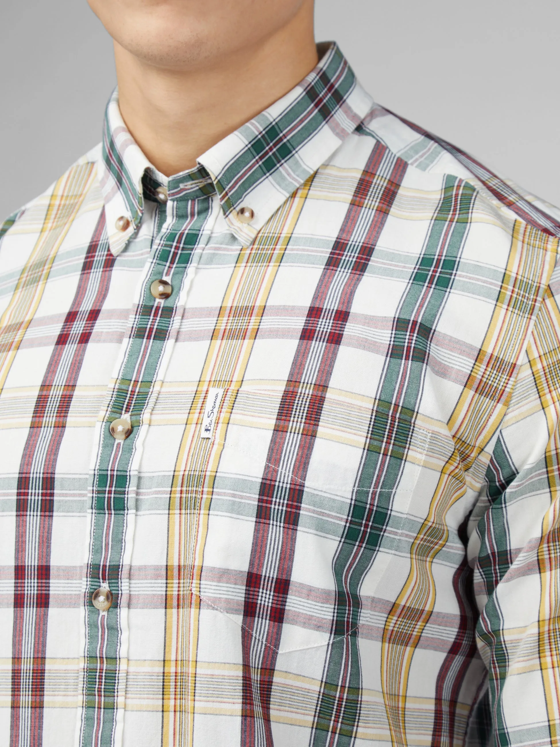 Signature Heritage Check Shirt - Snow White