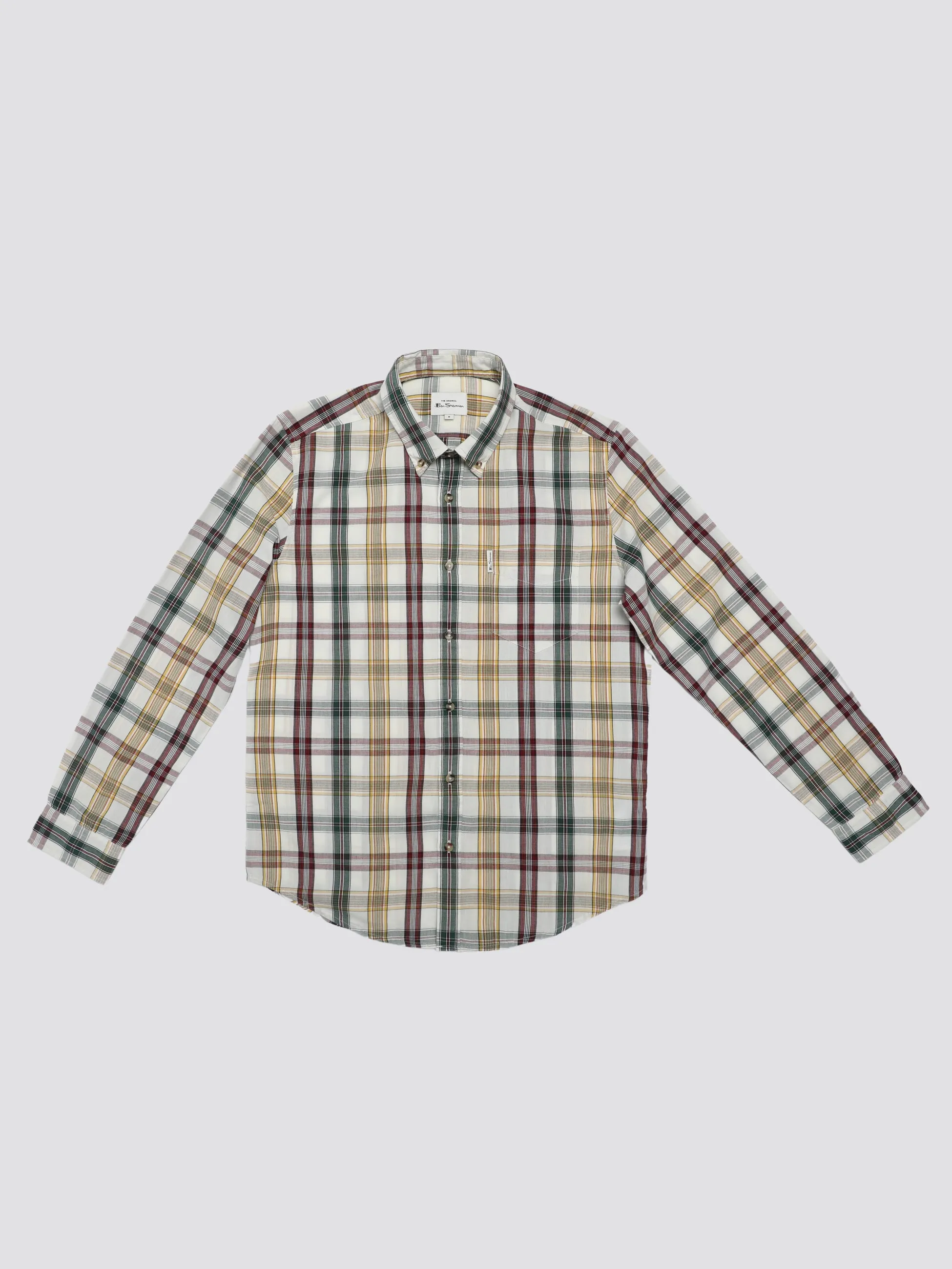 Signature Heritage Check Shirt - Snow White