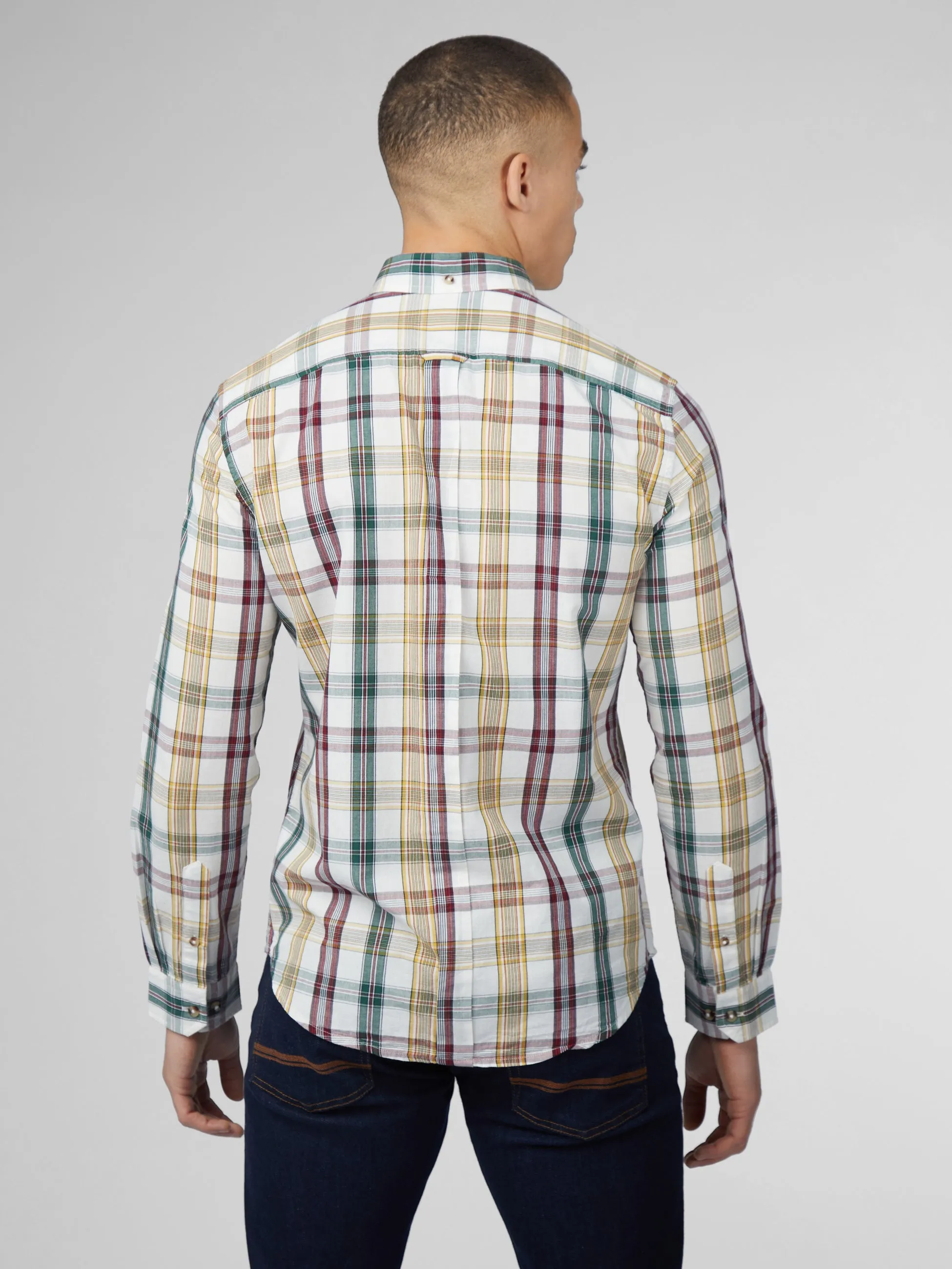 Signature Heritage Check Shirt - Snow White