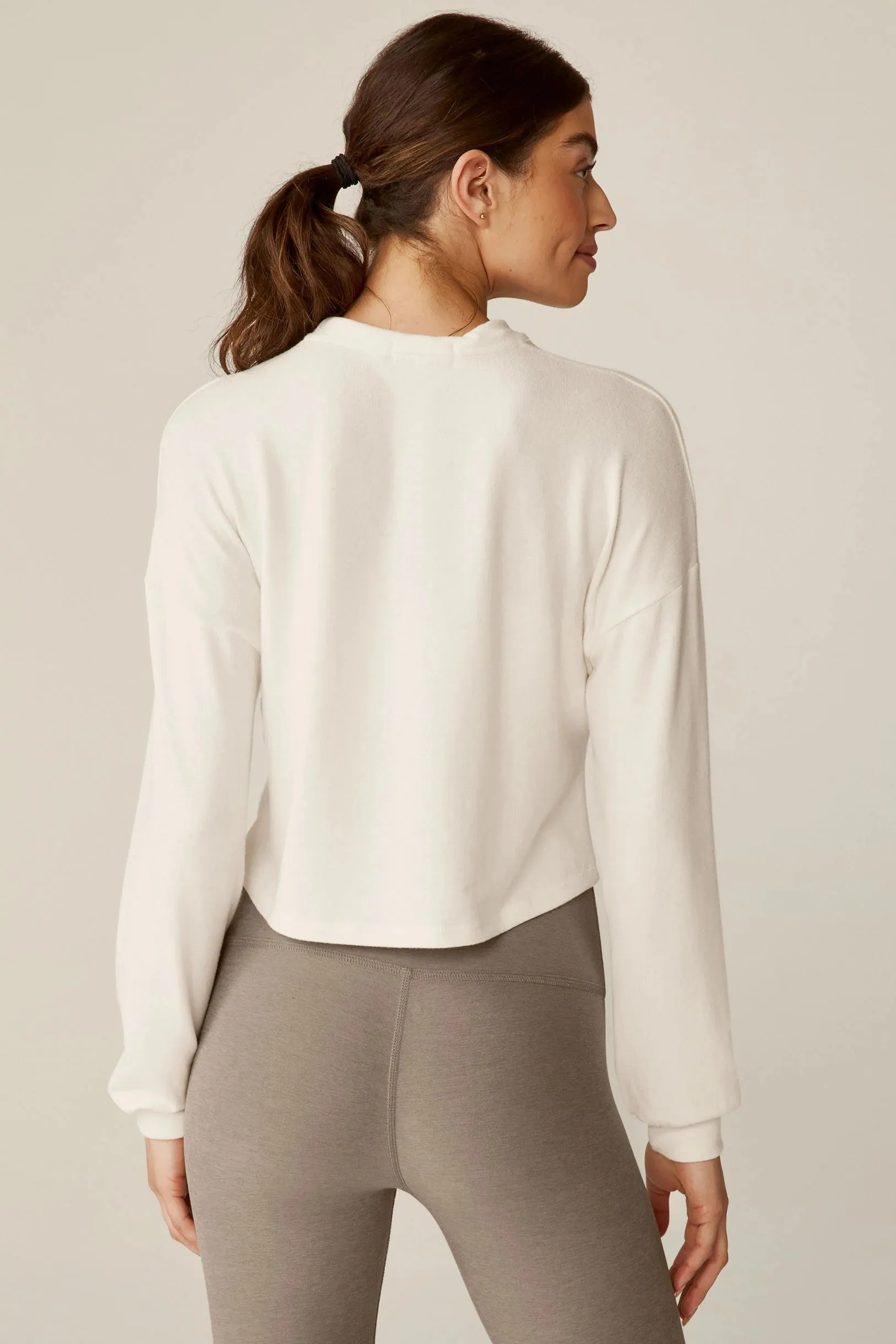 Turn Inward Front Twist Pullover - Fresh Snow