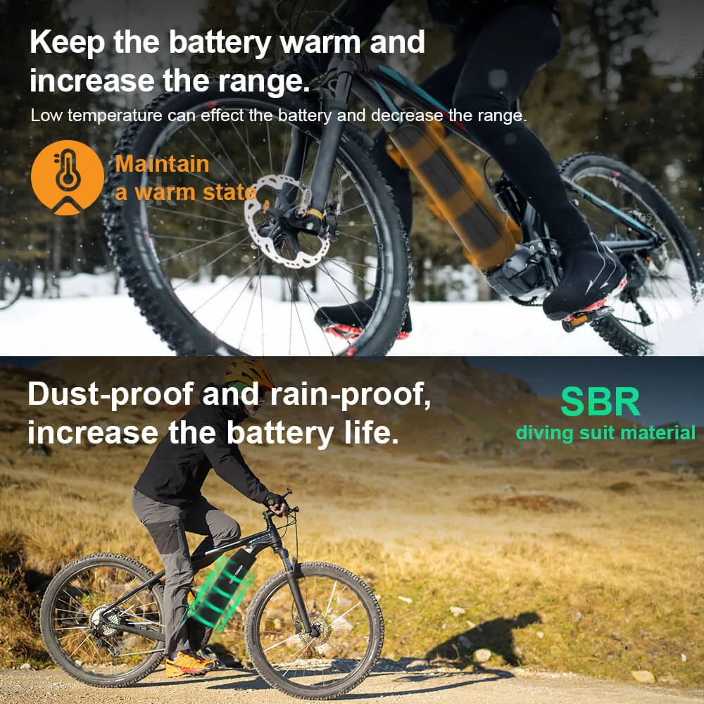 Waterproof Cover for E-bike Integrated Battery