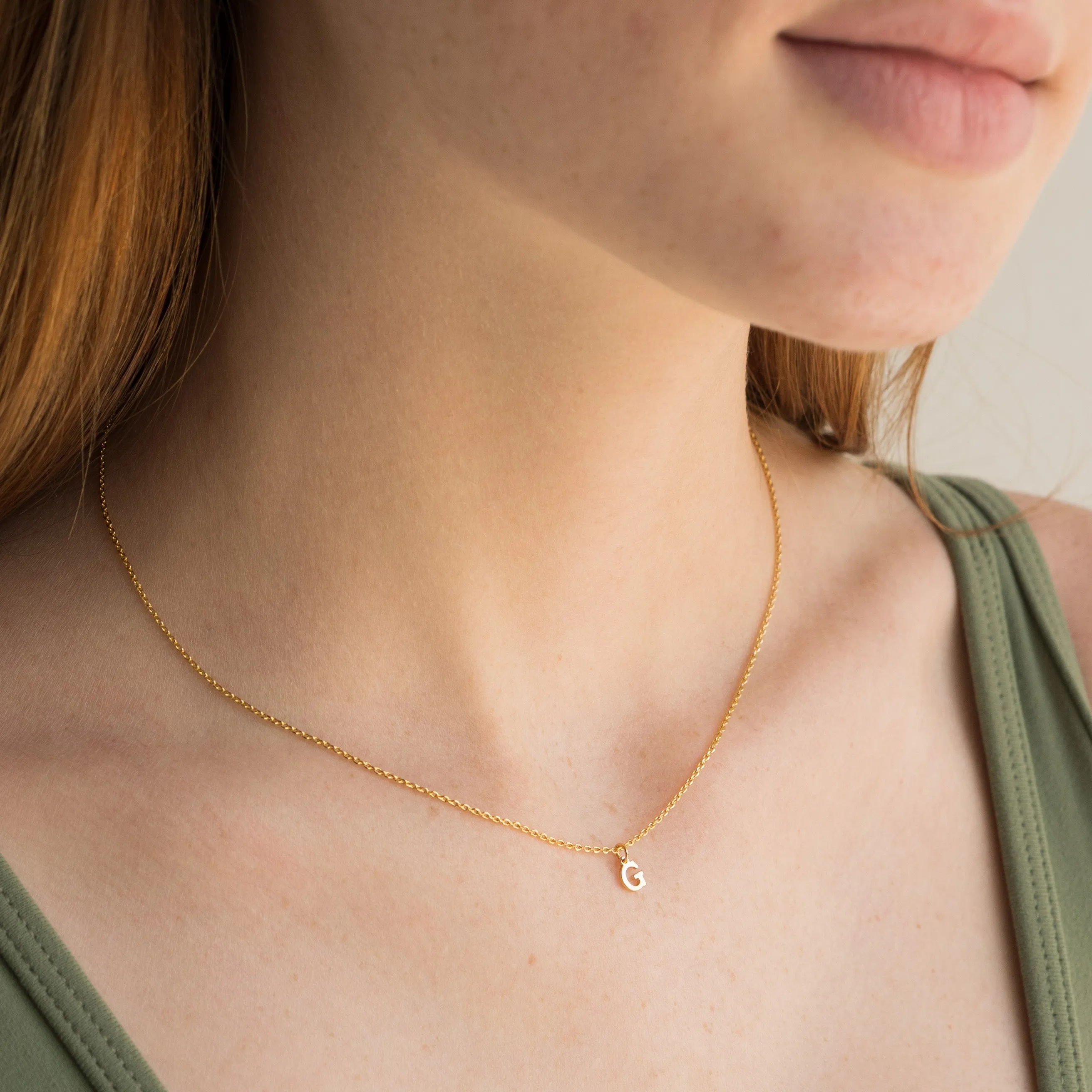 Waterproof Dainty Love Initial Necklace