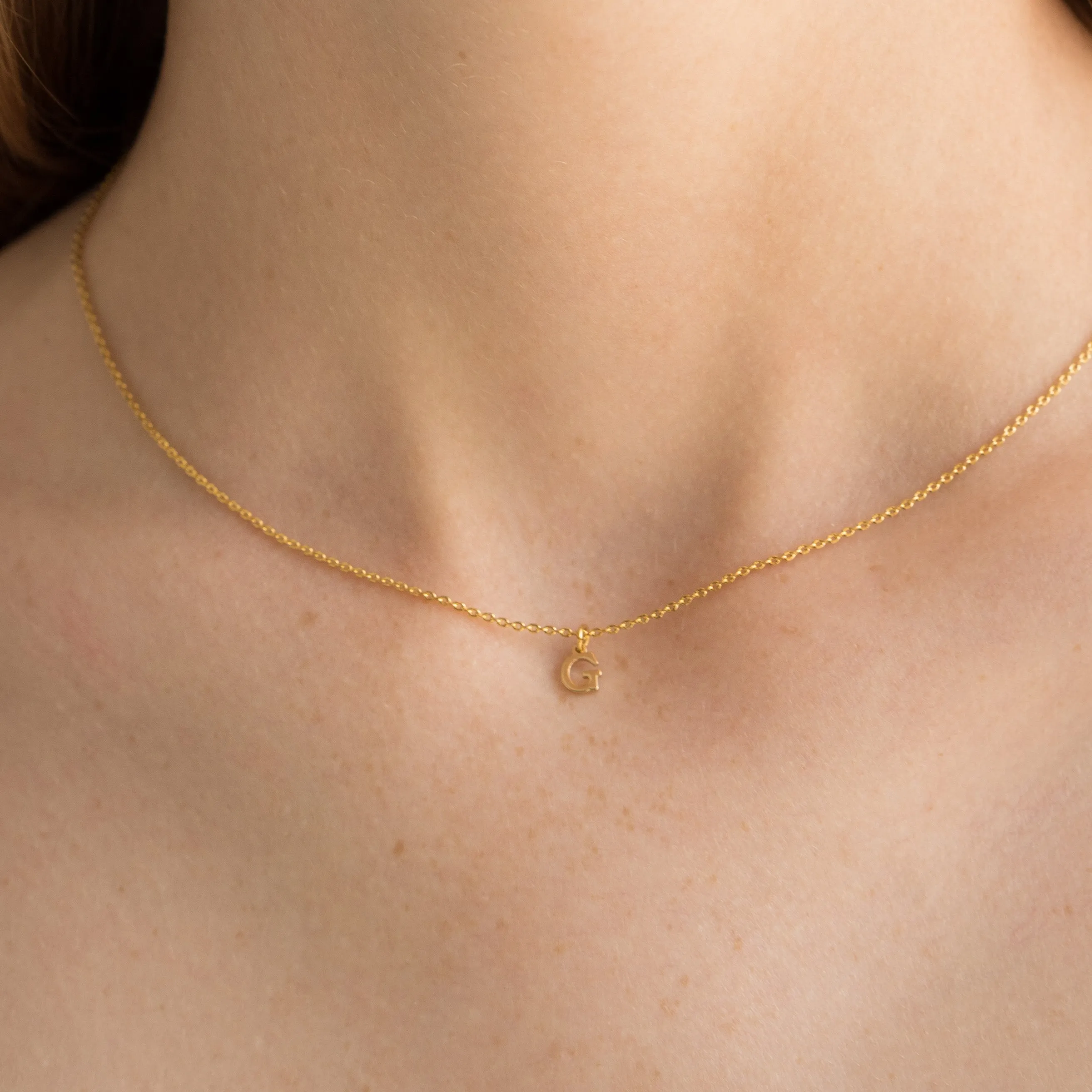 Waterproof Dainty Love Initial Necklace