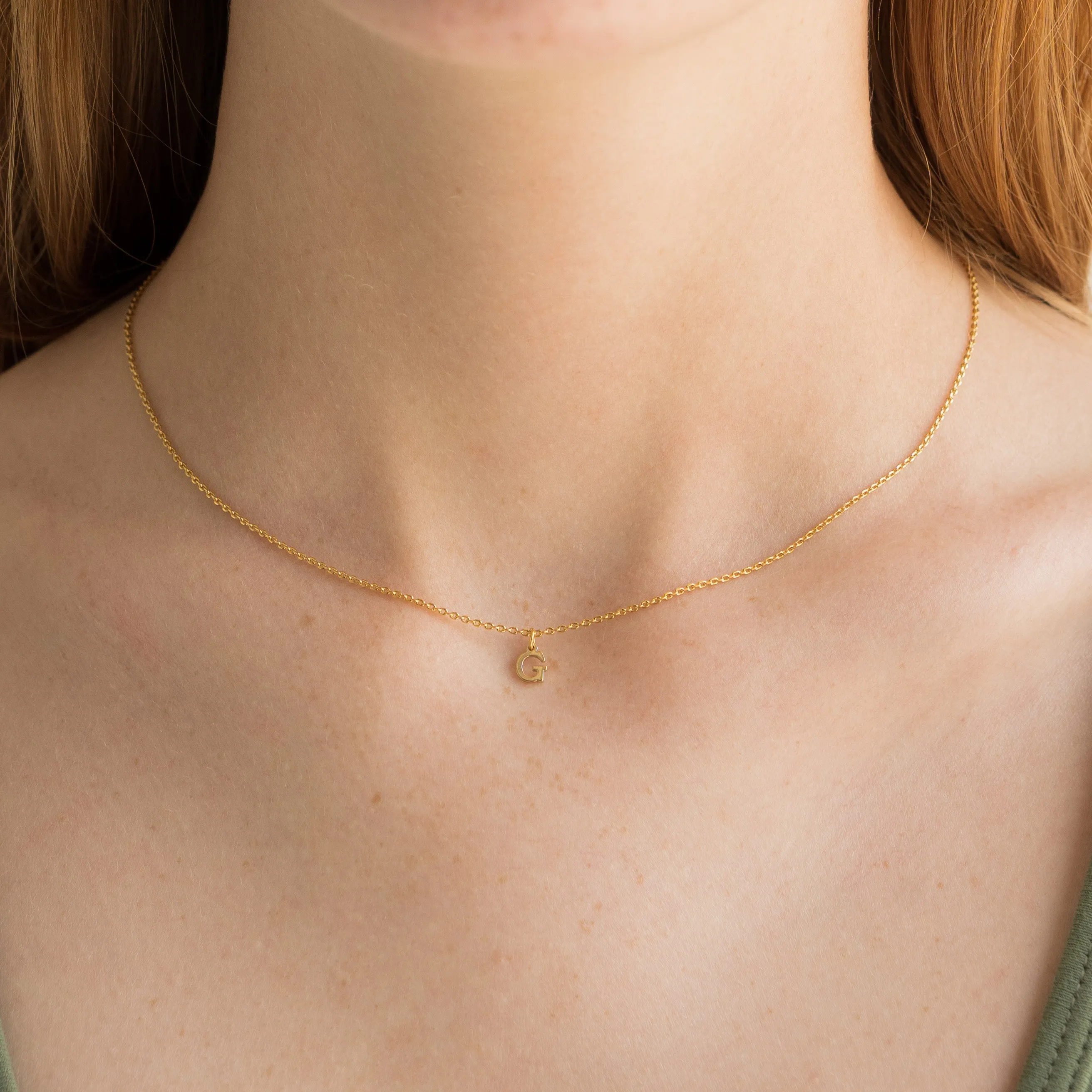 Waterproof Dainty Love Initial Necklace